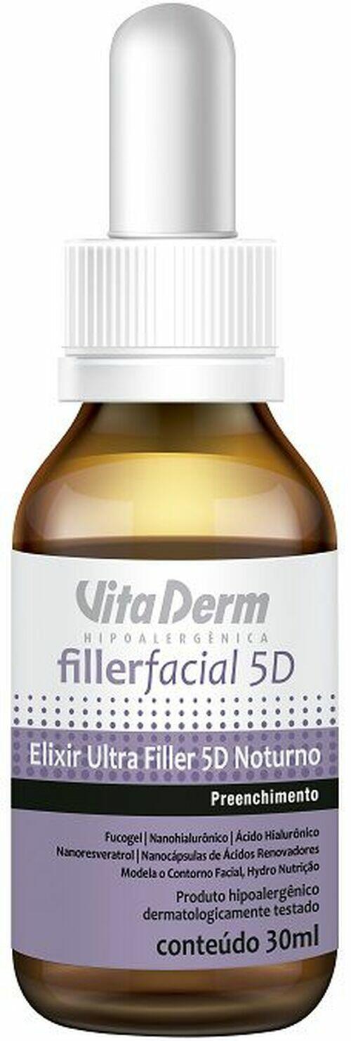 Vita Derm Elixir Ultra Filler Facial 5d Noturno 30ml