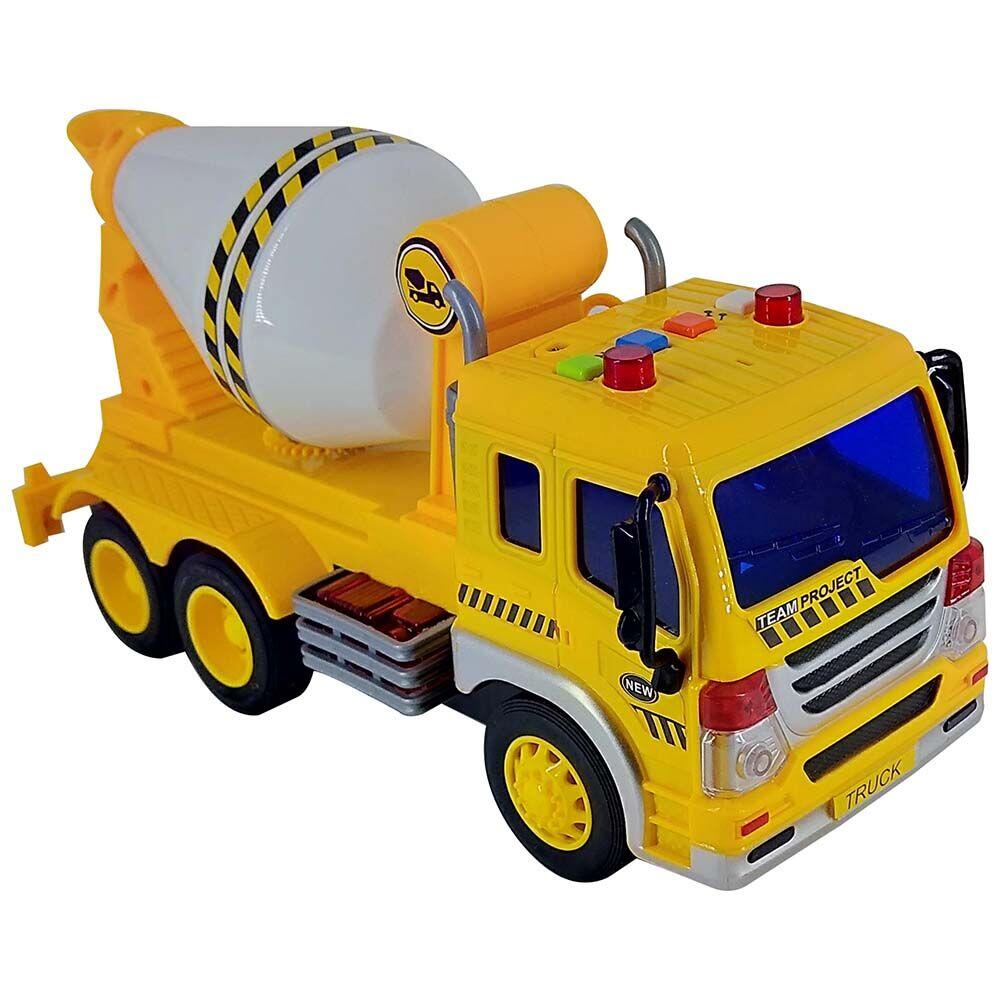 Caminhão Betoneira Realista Brinquedo Infantil Mixer Truck Vermelho