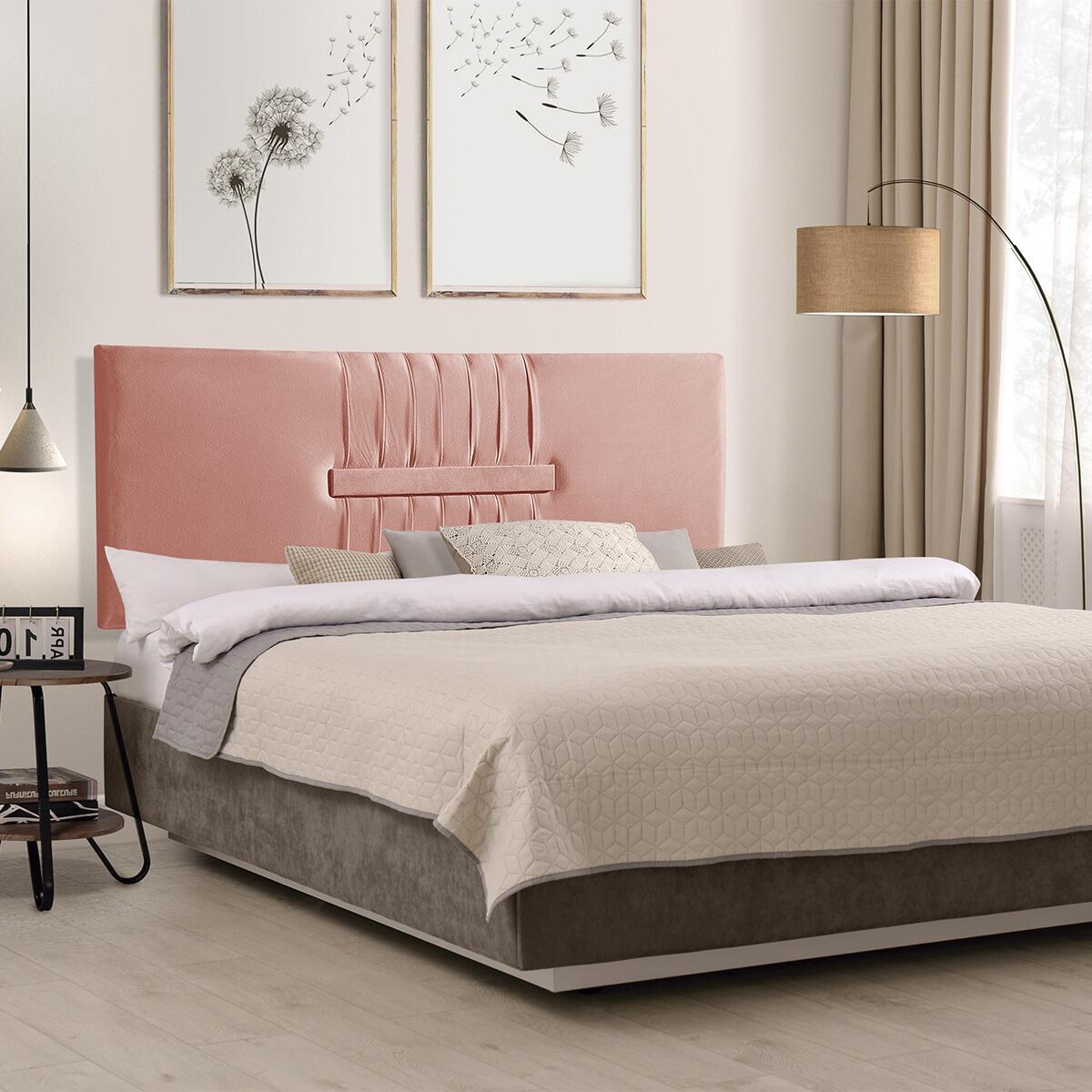 Cabeceira Cama Casal Box Estofada Tecido Veludo | ARKELL, image size:1200x1200
