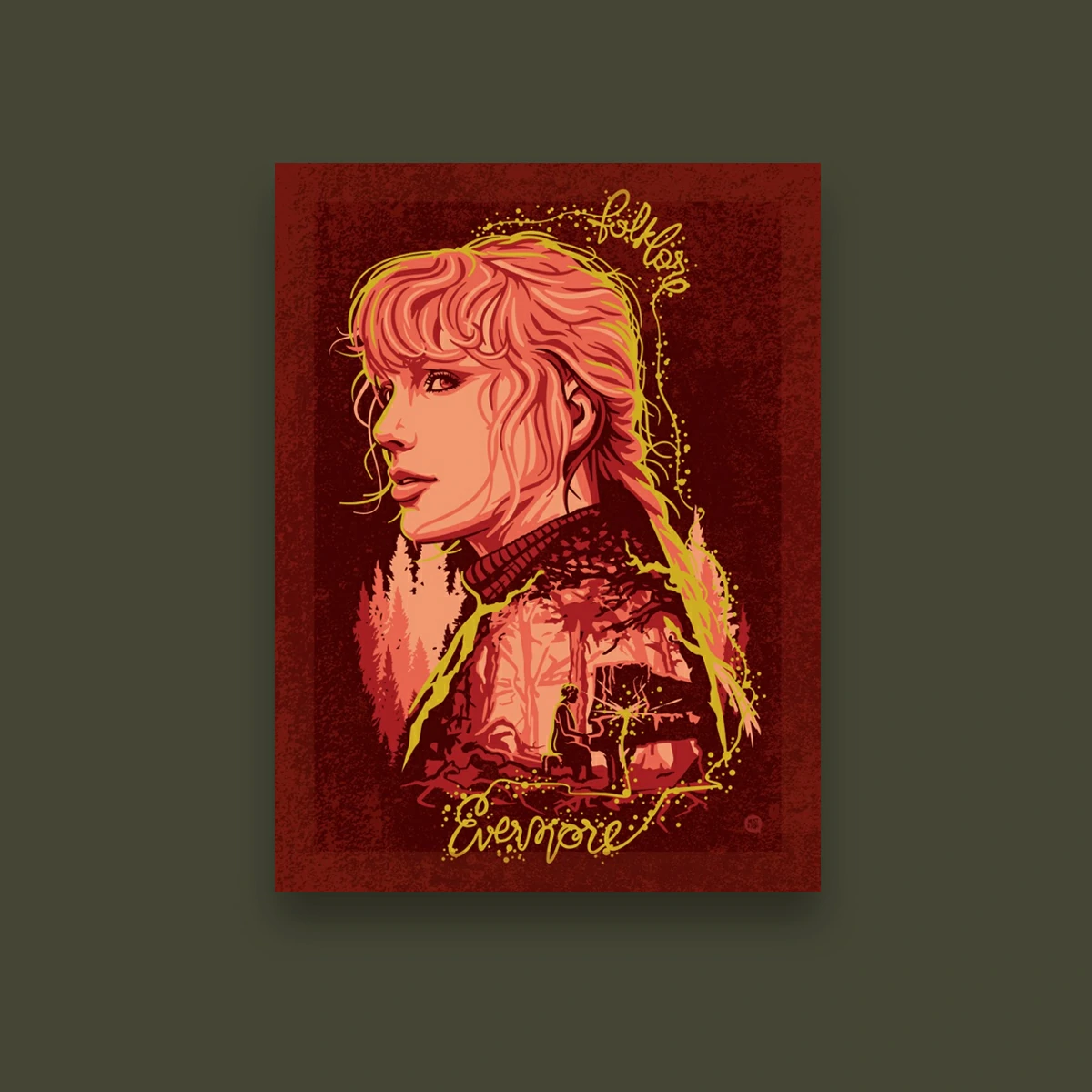 Poster Folklore-Evermore - Taylor Swift [Must Be Pop] - a partir