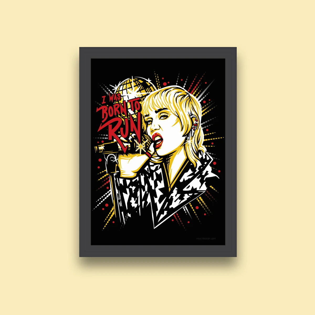 Poster Born To Run - Miley Cyrus [Must Be Pop] - a partir de R$23,65, image size:1200x1200