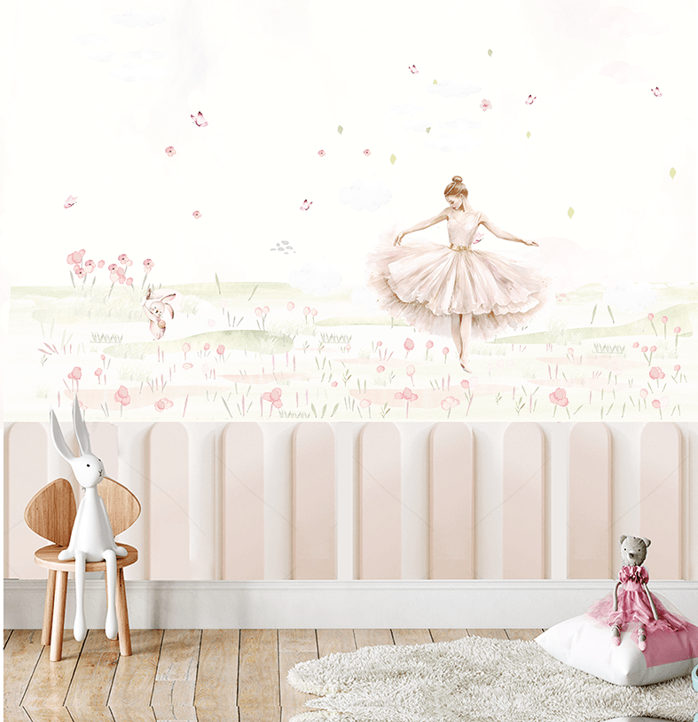 Kiwistar - Adesivo Da Parete Con Motivo Ballerina: Decoro Murale Rimovibile In 6 Misure, Perfetto Per Camerette E Soggiorni