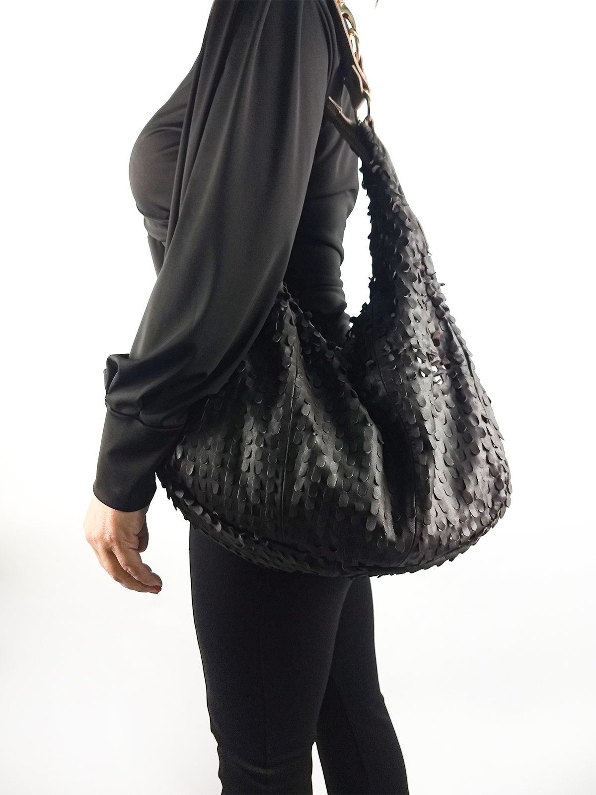 intrecciato shoulder bolsa