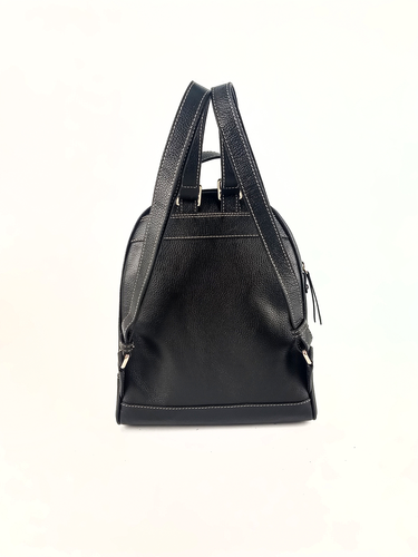 Mochila Isa - Couro Relax Preto