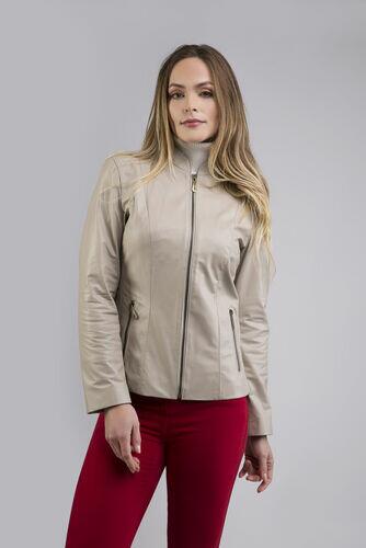 Jaqueta Lari de Couro Vest Nude
