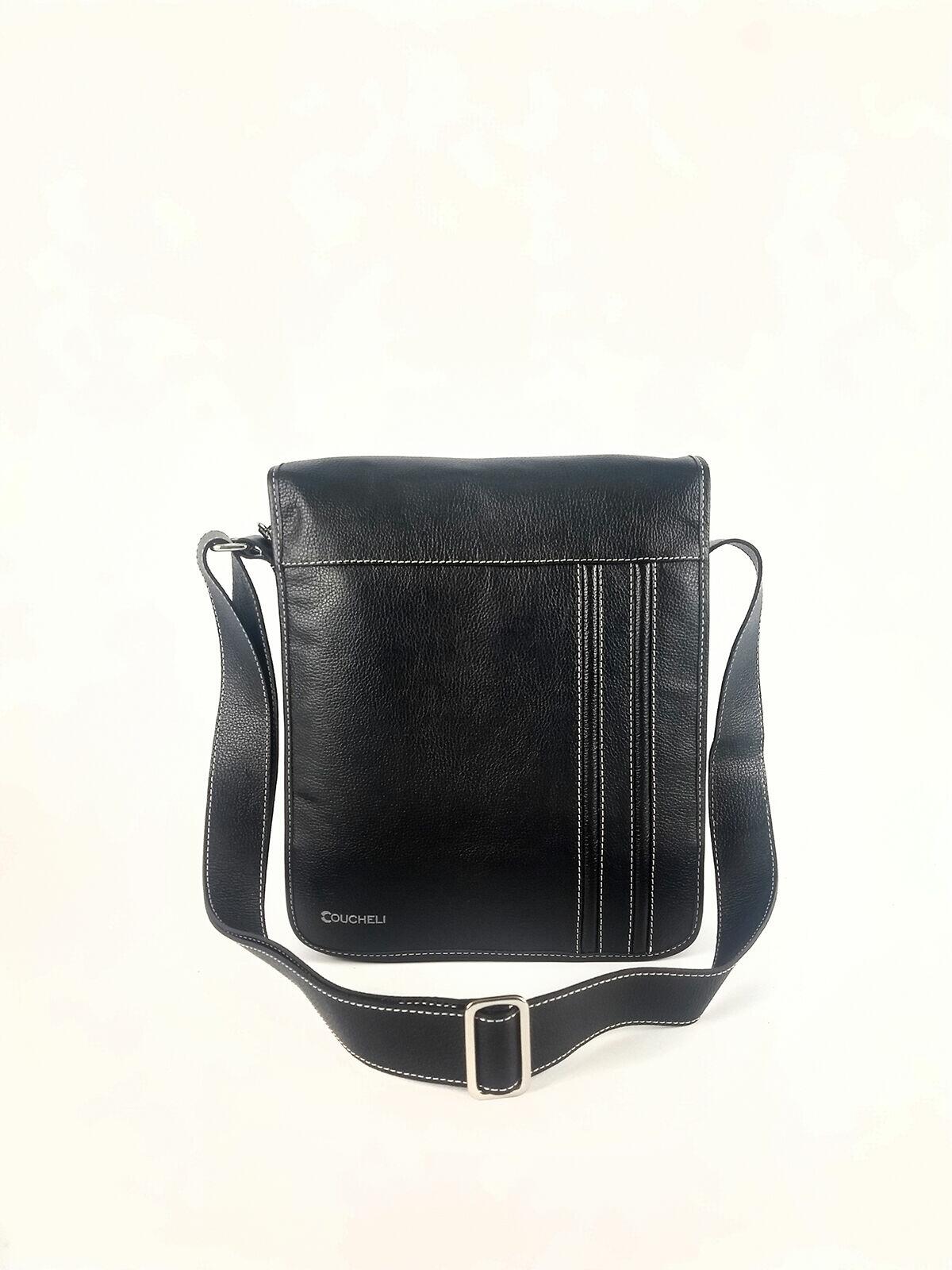 Bolsa Carteiro Duda - Couro Relax Preto