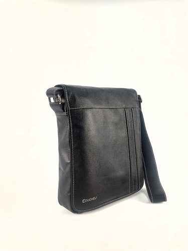 Bolsa Carteiro Duda - Couro Relax Preto