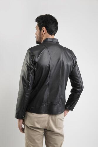 Jaqueta Cris de Couro Vest Preto