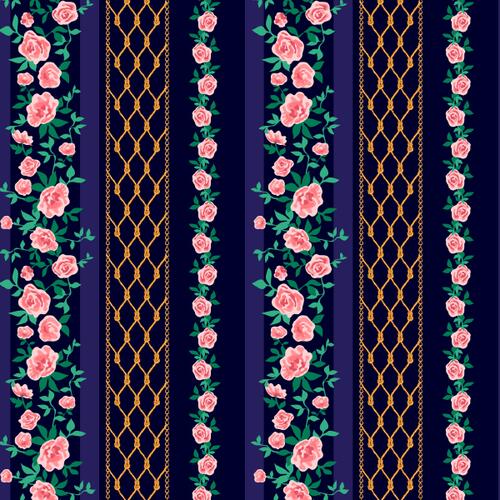 Sarja Digital Impermeavel Barrado Elegance Floral 0,48X1,50m