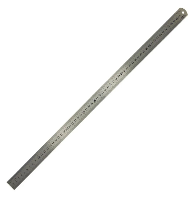 Comprar Régua De Alumínio 60cm c/ Centimetro e Polegada - EsticaFio