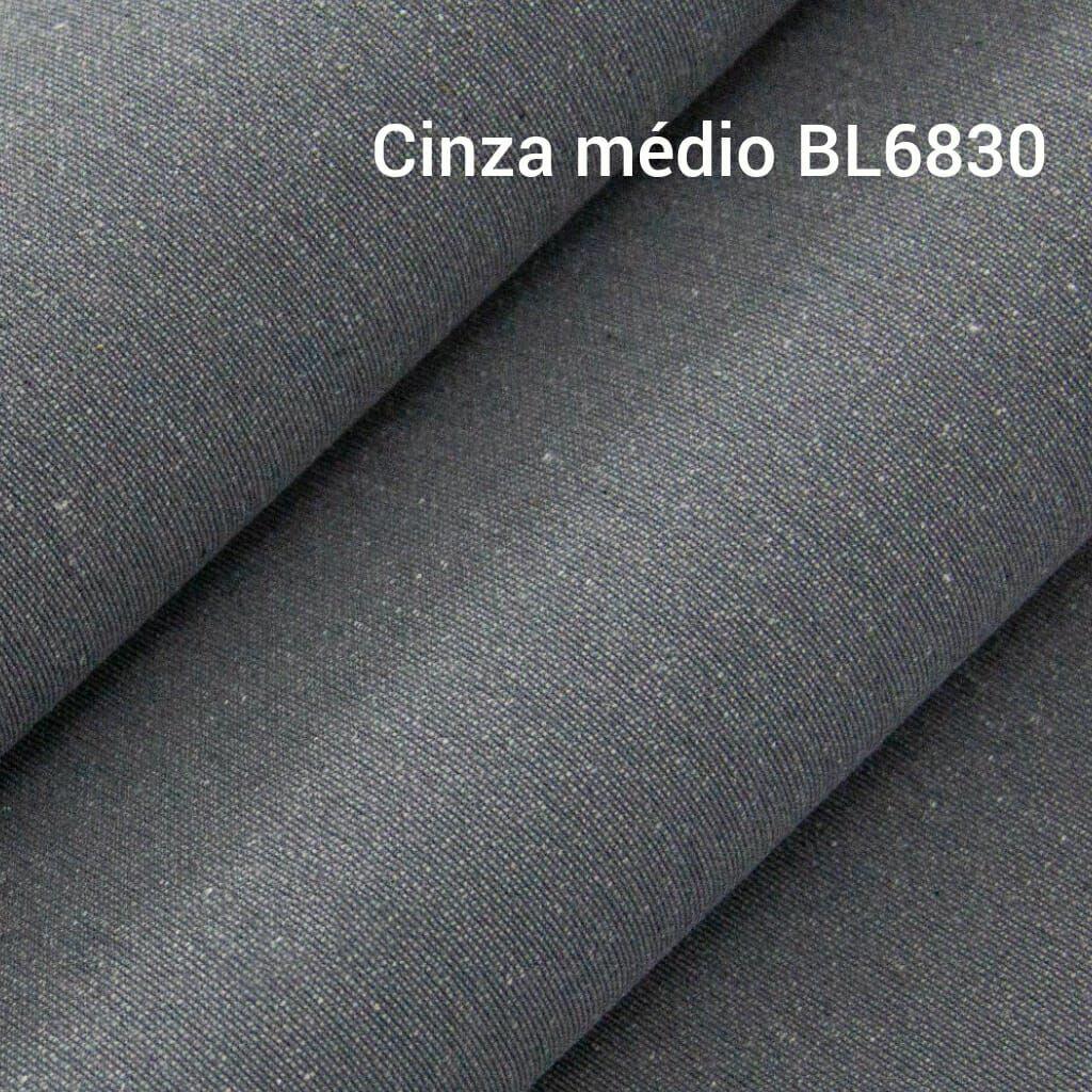 Tecido Linho Lolitta Cinza Medio 0.50 X 1.40