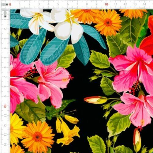 Sarja Digital Impermeavel Flores Tropicais 0,5X1,50