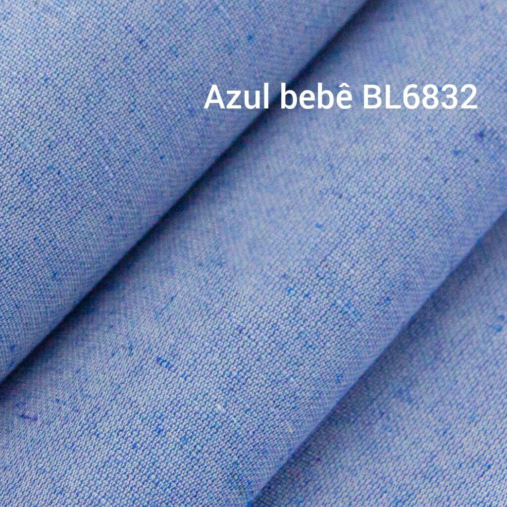 Tecido Linho Lolitta Azul Bebe 0.50 X 1.40