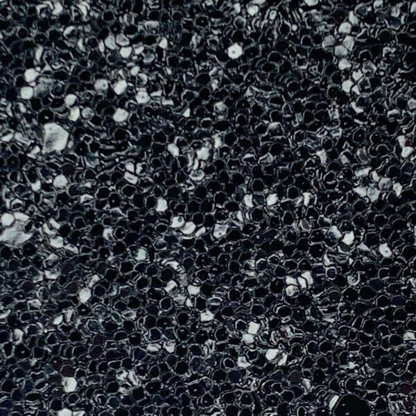 Sintetico Shine Glitter Preto 0,50X1,40