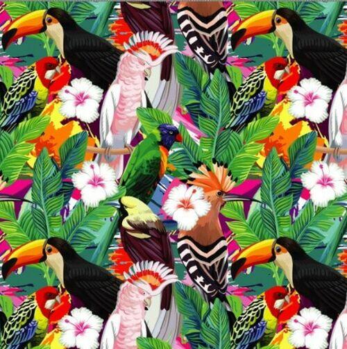 Sarja Digital Impermeável Pássaros Tropicais 0,5X1,50