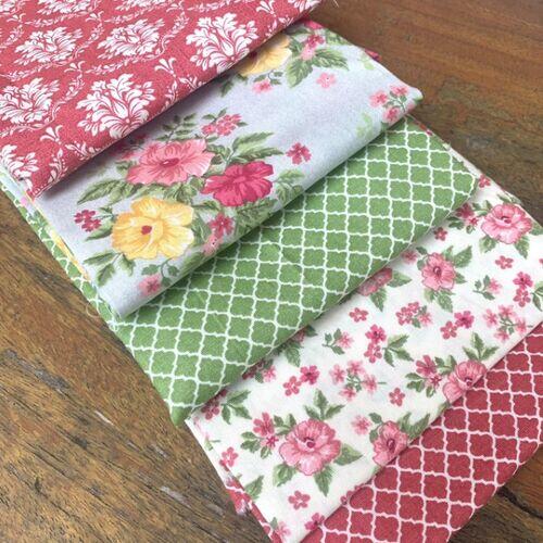 Kit Compose Floral Verde C/ Vermelho 0,50X0,75Cm