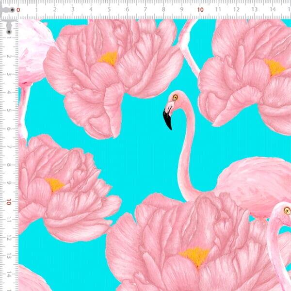 Sarja Digital Imperm. Flamingo E Flores 0,5X1,50
