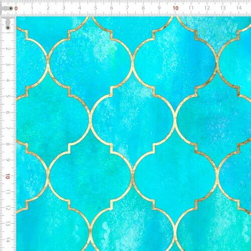 Sarja Digital Imperm. Geo Vintage Azul 0,5X1,50