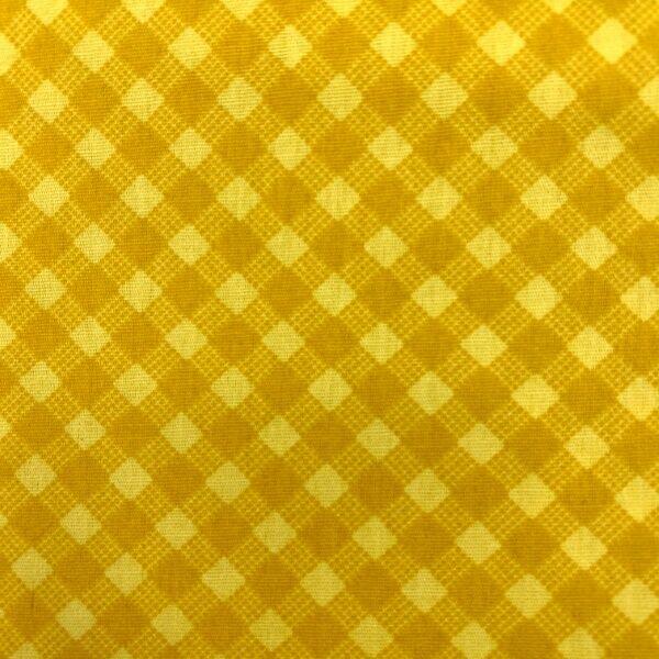 Tecido Juta Xadrez Brasil : Verde e Amarelo (0,50x1,00