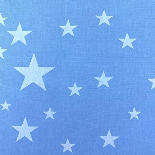 Tecido Nacional Estrelas Fundo Azul Bebe 0,5X1.50
