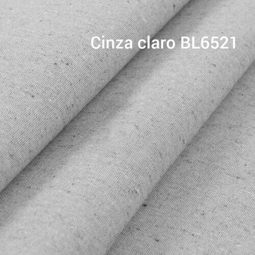 Tecido Linho Lolitta Cinza Liso  0.50 X 1.40