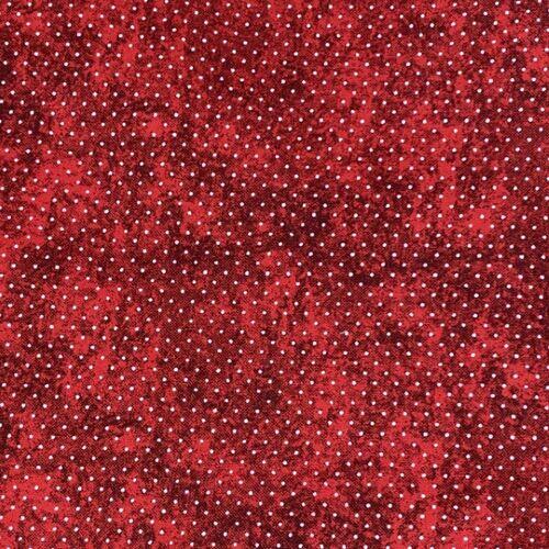 Tecido Vermelho Escuro Estonado Poa  0,50X1,50