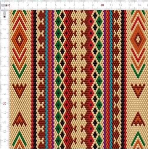 Sarja Digital Impermeavel Croche Etnico  0,5X1,50