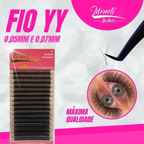 Cílios YY Menoli Lashes Espessura 0.07mm D 12 Linhas Volume Brasileiro