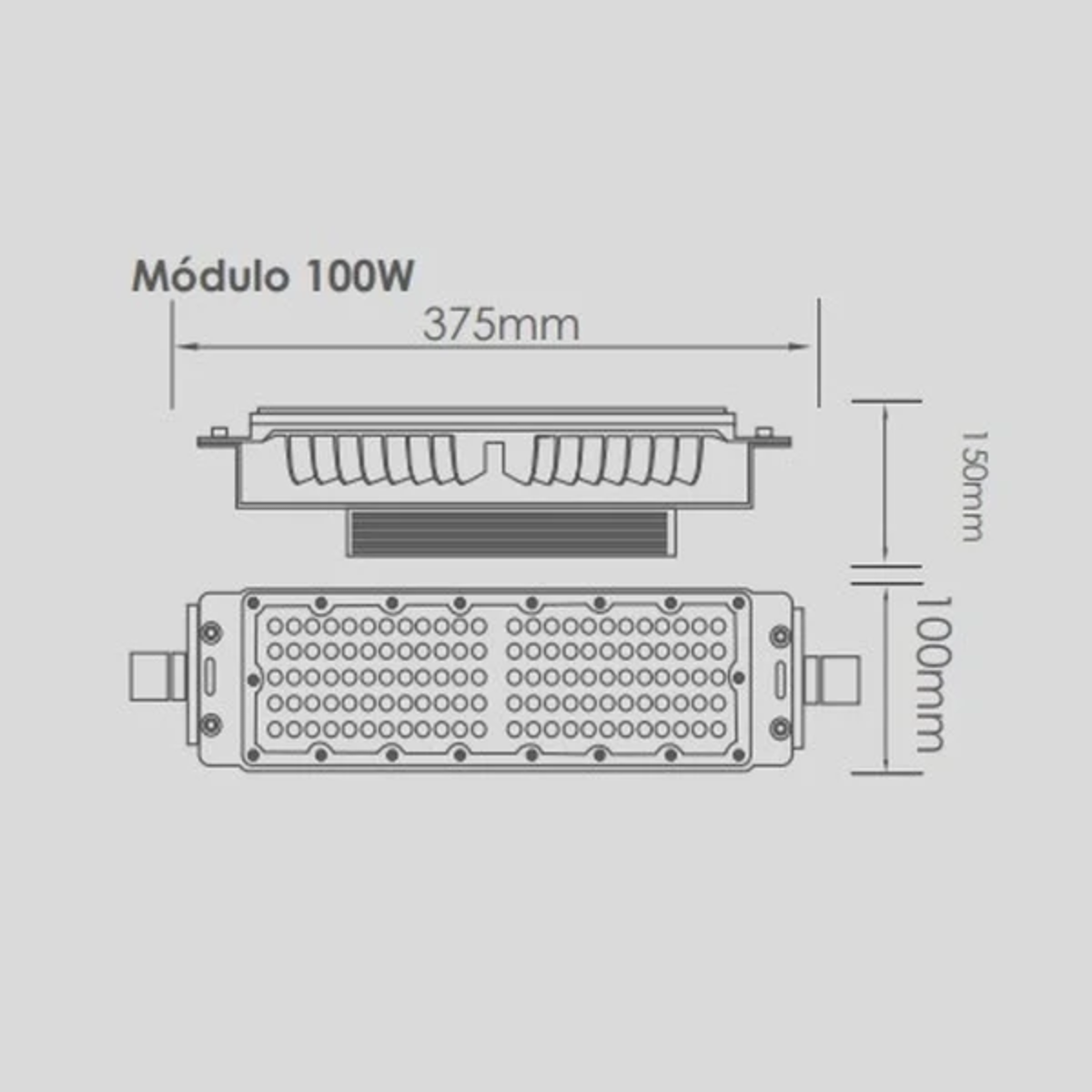 Modulo High Power LED 100w 5500k Autovolt 15000 Lm C/ Lente 90 Lumanti ...