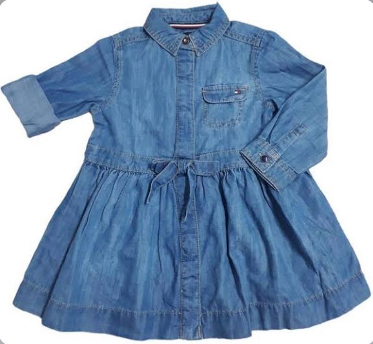 Comprar Vestido Infantil Jeans Tommy Hilfiger Novo BOUTIQUE BY BABY
