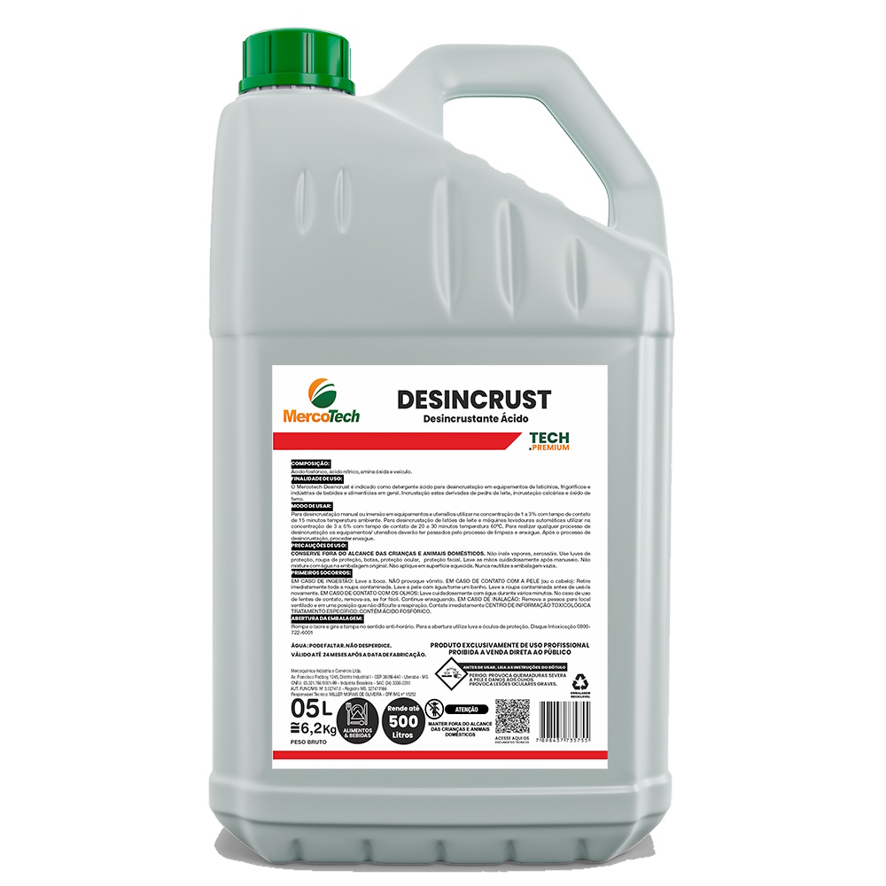 Mercotech Desincrust GL 5L Det Ácido Para Desincrustação - Main Image