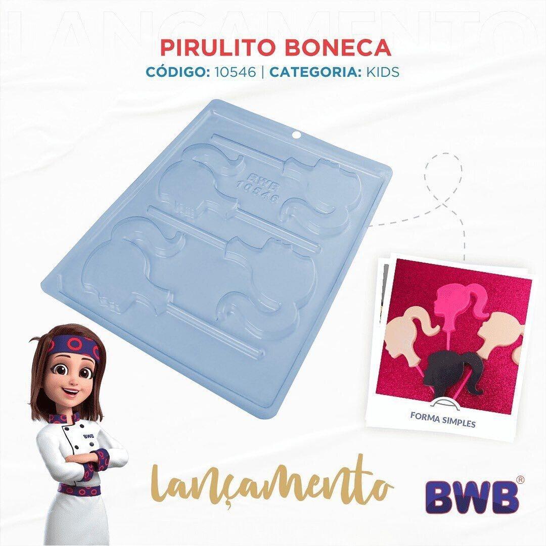 Comprar Forma BWB simples de Acetato - PIRULITO BONECA - 10546