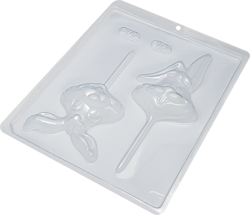 Forma BWB simples de Acetato: Pirulito Coelho 70g - (REF: 14)