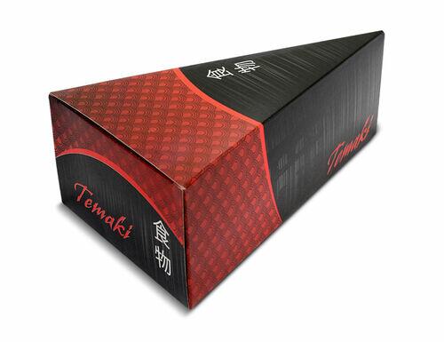 Embalagem de temaki para viagem com berço - Pct c/ 100 un.