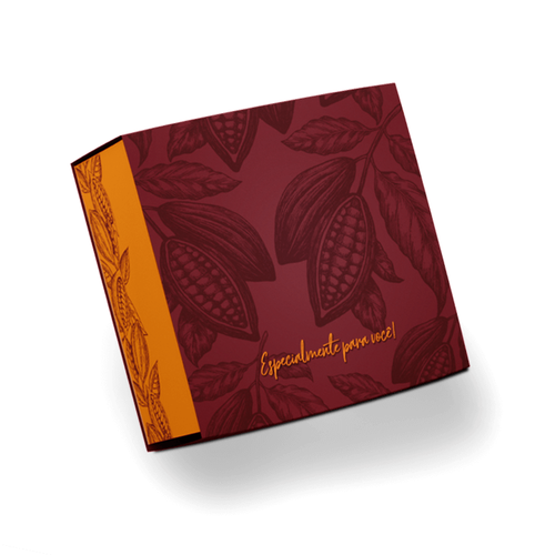 Embalagem para até 4 brigadeiros - (Cod.: PD121H) - Pct c/ 25 un.