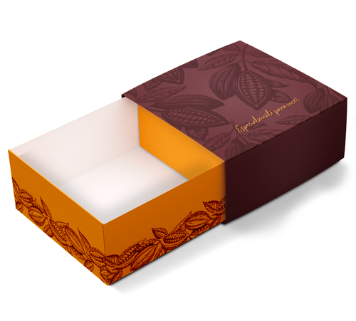 Embalagem para até 4 brigadeiros - (Cod.: PD121H) - Pct c/ 25 un.