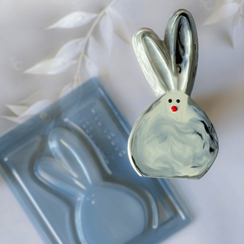 Forma BWB com Silicone (3 partes): Coelho Reto 2 (REF: 10224)