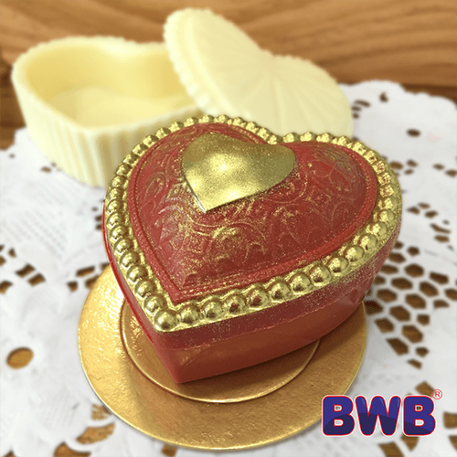 Forma BWB com Silicone (3 partes): Coração Porta Jóias (REF. 1094)