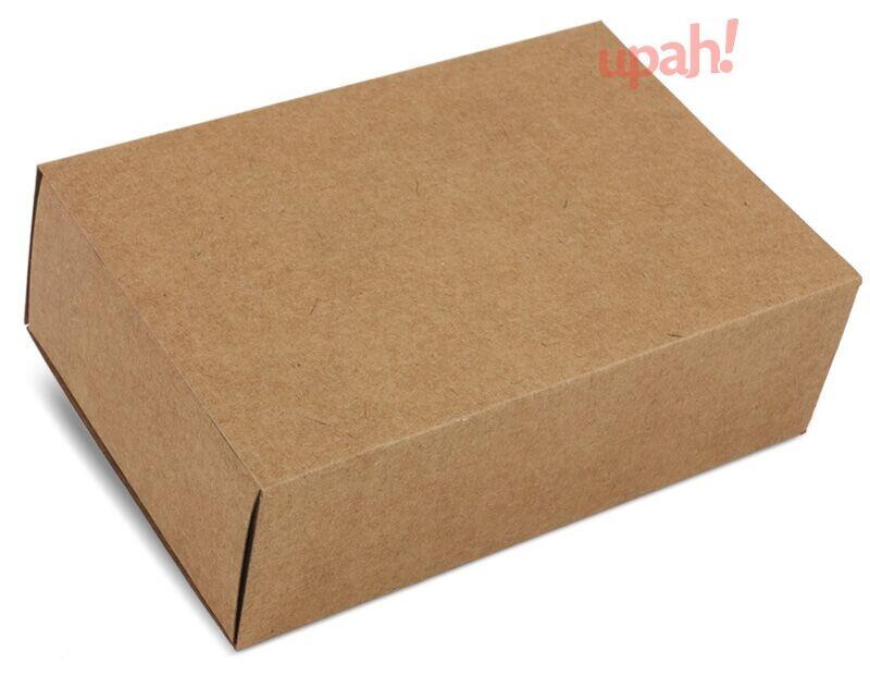 Embalagem KRAFT para até 6 brigadeiros ou docinhos - Pct c/ 10 unidades