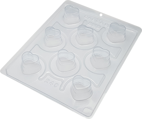 Forma BWB com Silicone (3 partes): Buffet Coração - (REF.: 240)