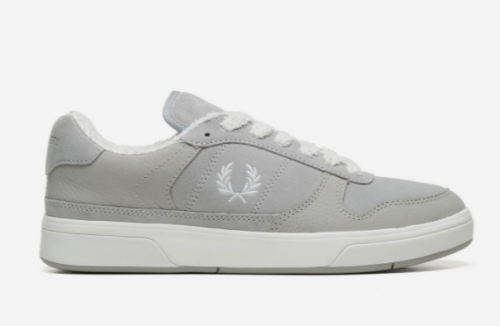 ☆送料無料☆ FRED PERRY B300 Textured Nubuck Suede ☆ Fred Perry B300 Textured Nubuck/Suede Sneaker Warmstone/Ecru