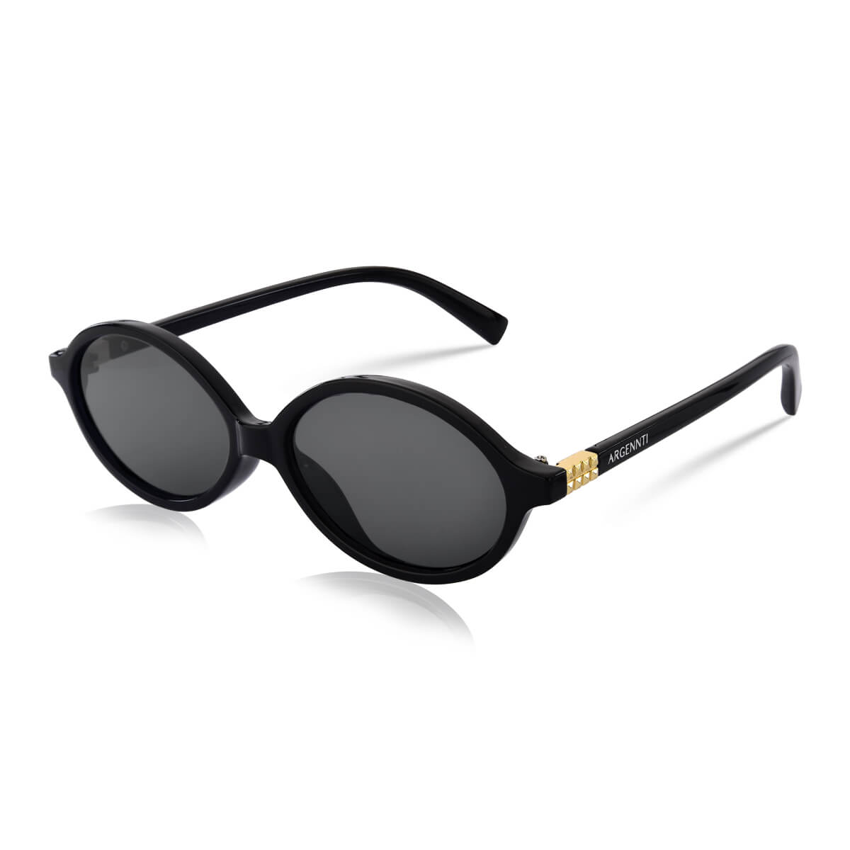 Óculos de Sol Oval Marrakesh Preto | Argennti - R$189,00