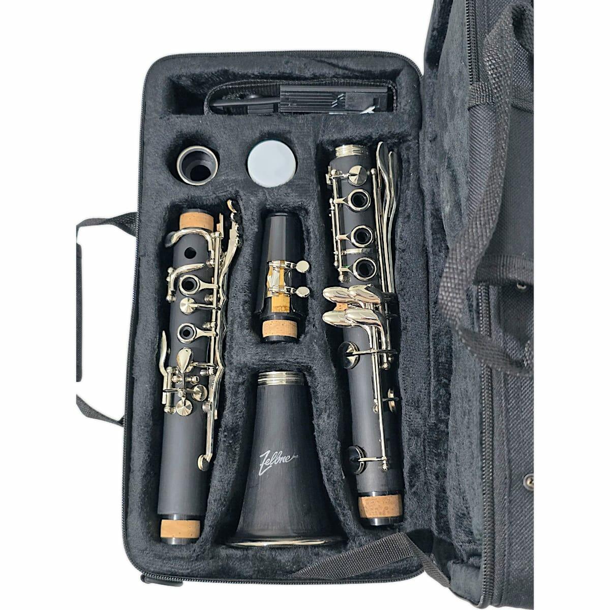Clarinete Sib 17 chaves niqueladas Zellmer ZCL-1218 - a partir de
