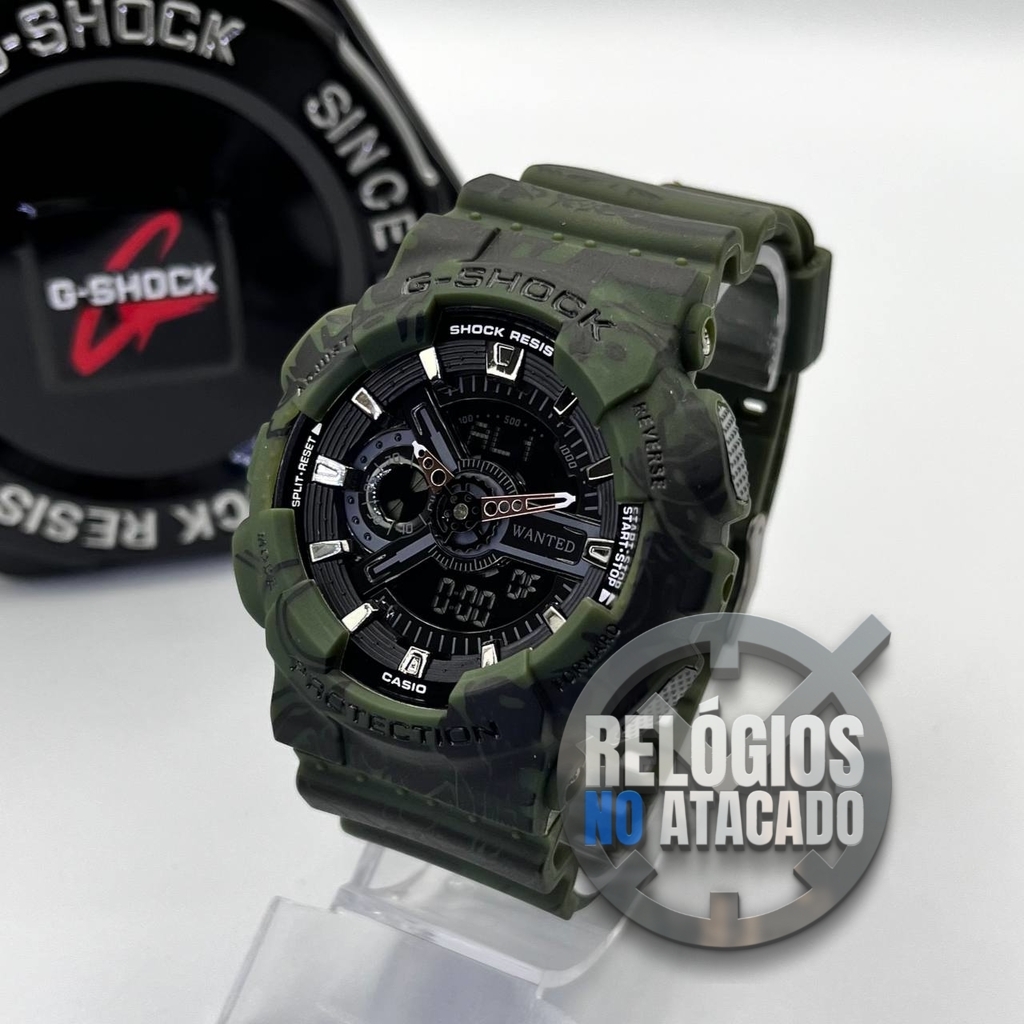 Relógio Masculino G-Shock japão verde militar prova dagua