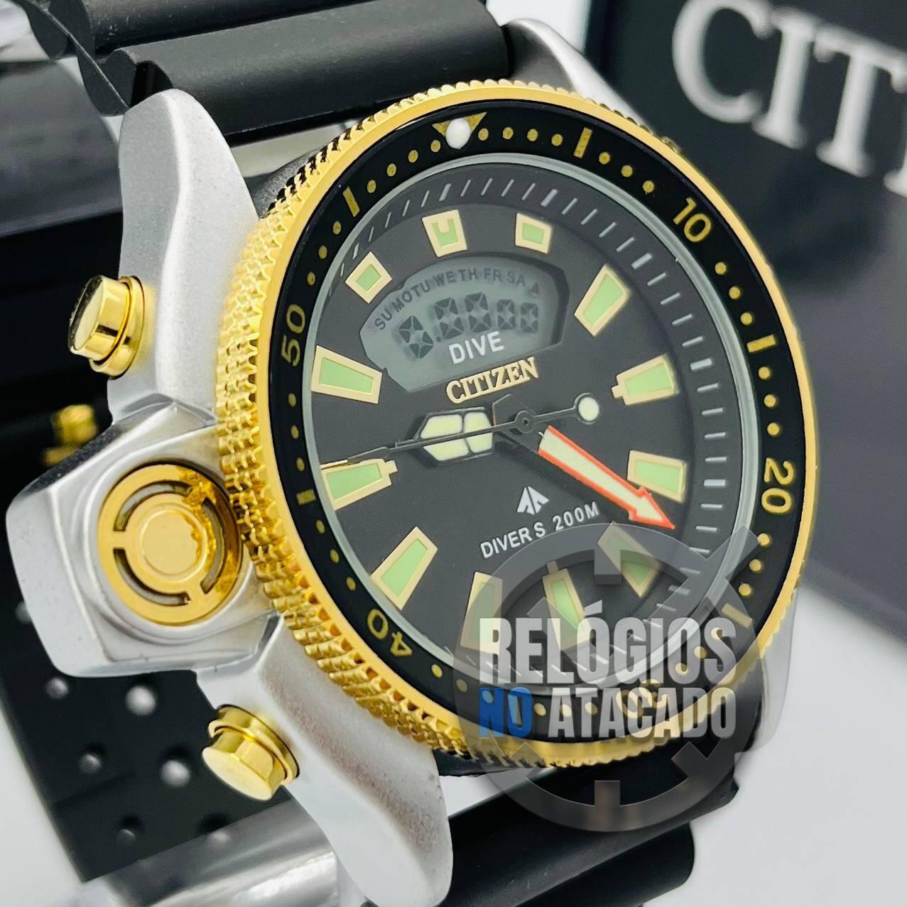 Comprar Relógio Citizen Aqualand serie ouro 2023 p/ borracha - R