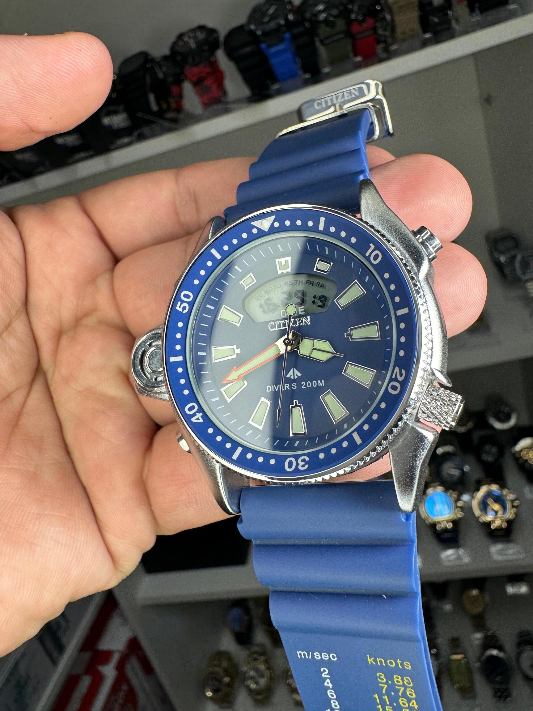 Comprar Relógio Citizen Aqualand Metal azul 2024 c/caixa a prova
