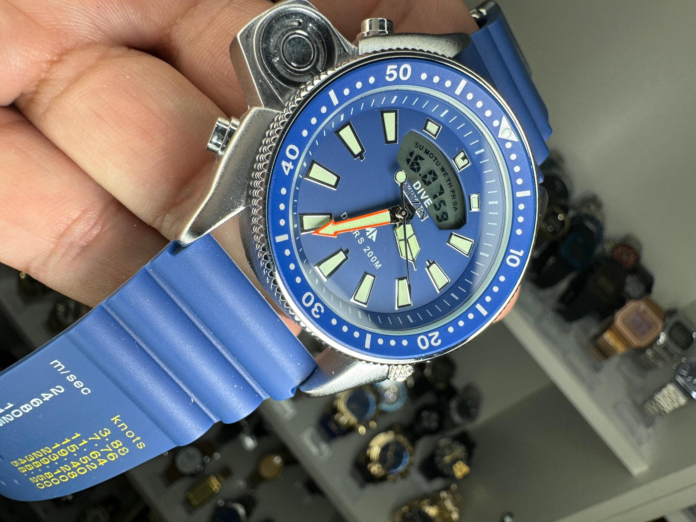 Comprar Relógio Citizen Aqualand Metal azul 2024 c/caixa a prova
