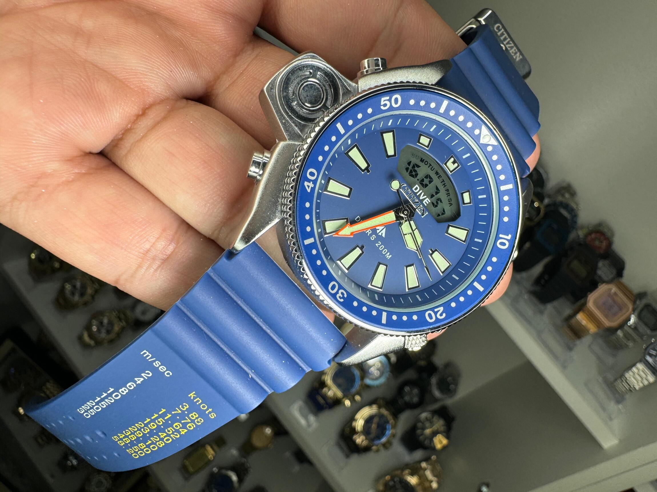 Comprar Relógio Citizen Aqualand Metal azul 2024 c/caixa a prova