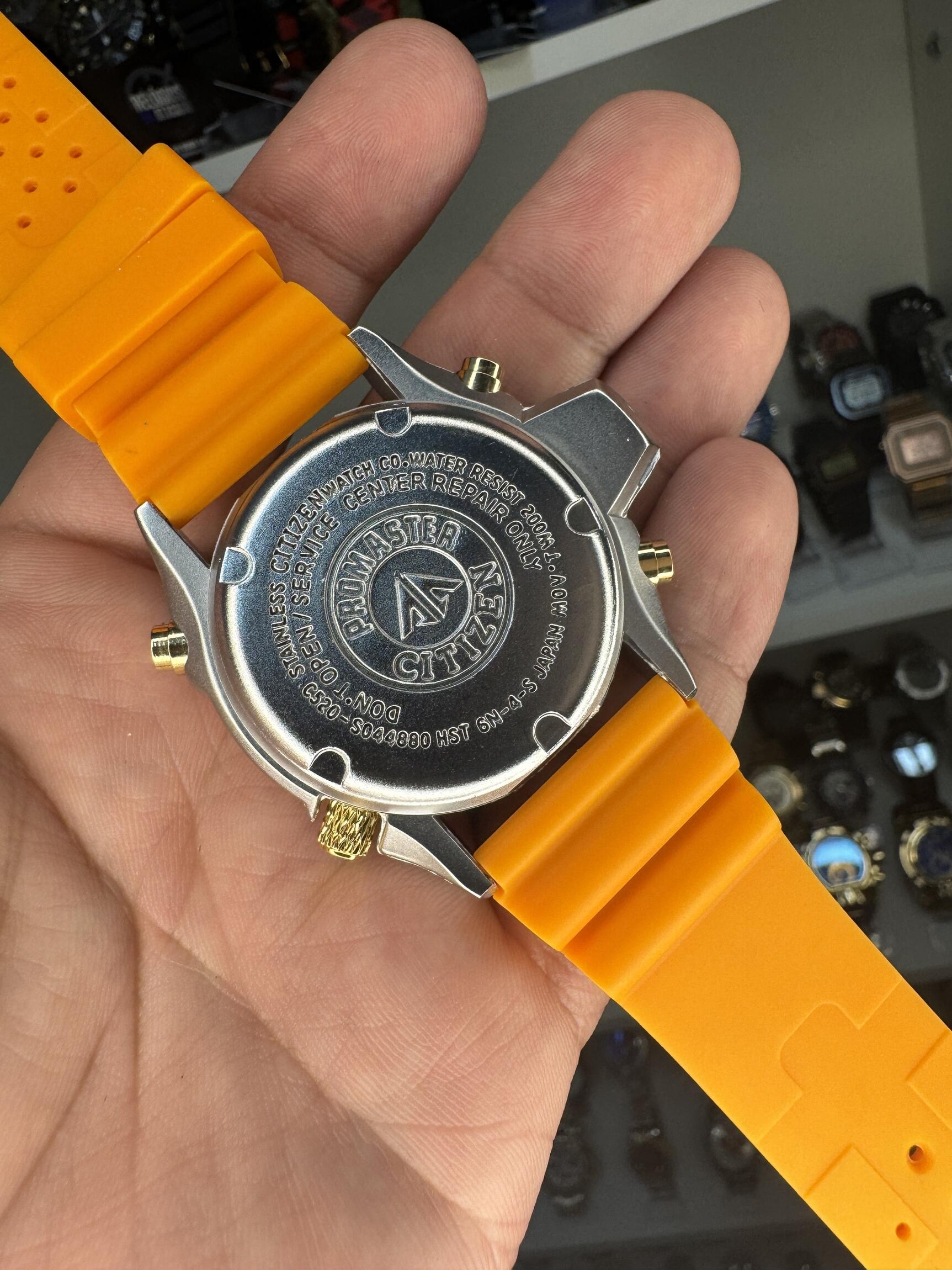 Comprar Relógio Citizen Aqualand Metal laranja 2024 c/caixa a