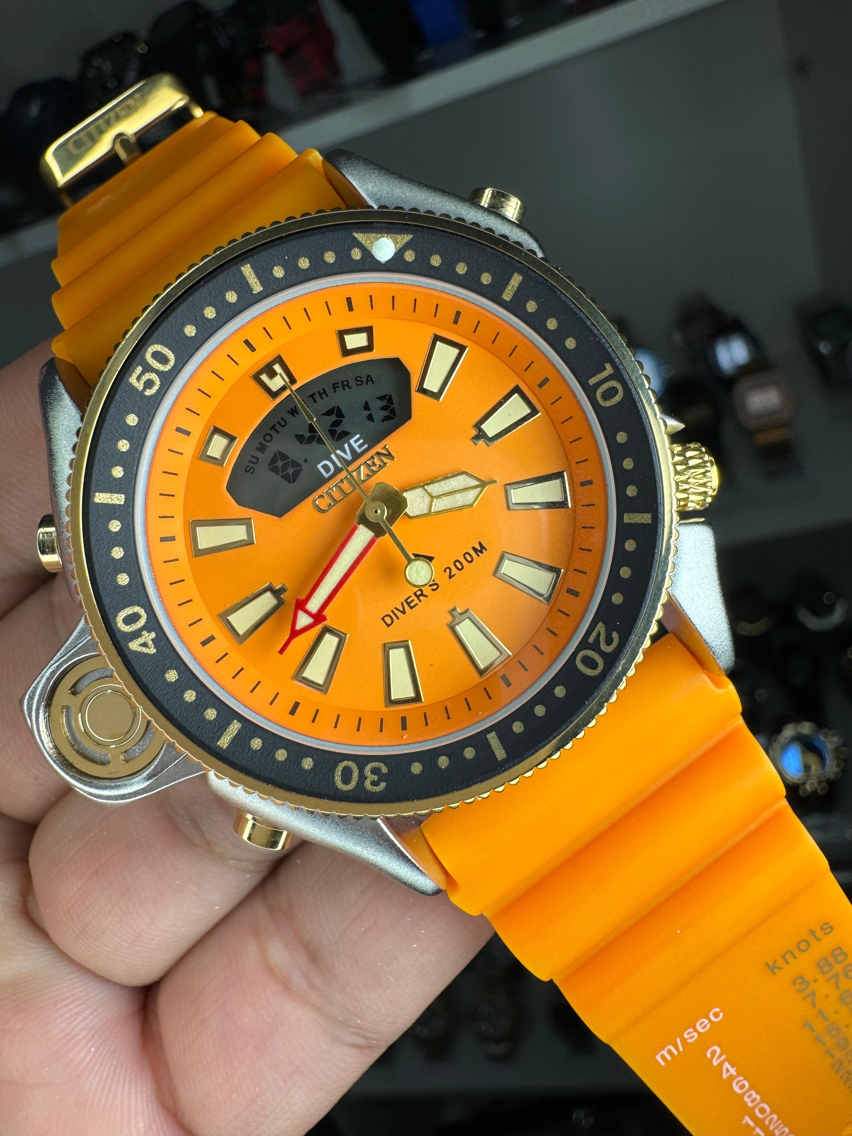 Comprar Relógio Citizen Aqualand Metal laranja 2024 c/caixa a